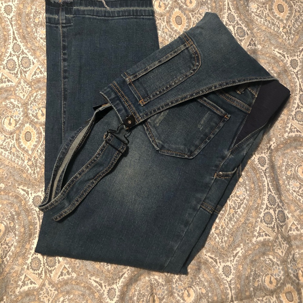 Indigo Blue Maternity Overalls